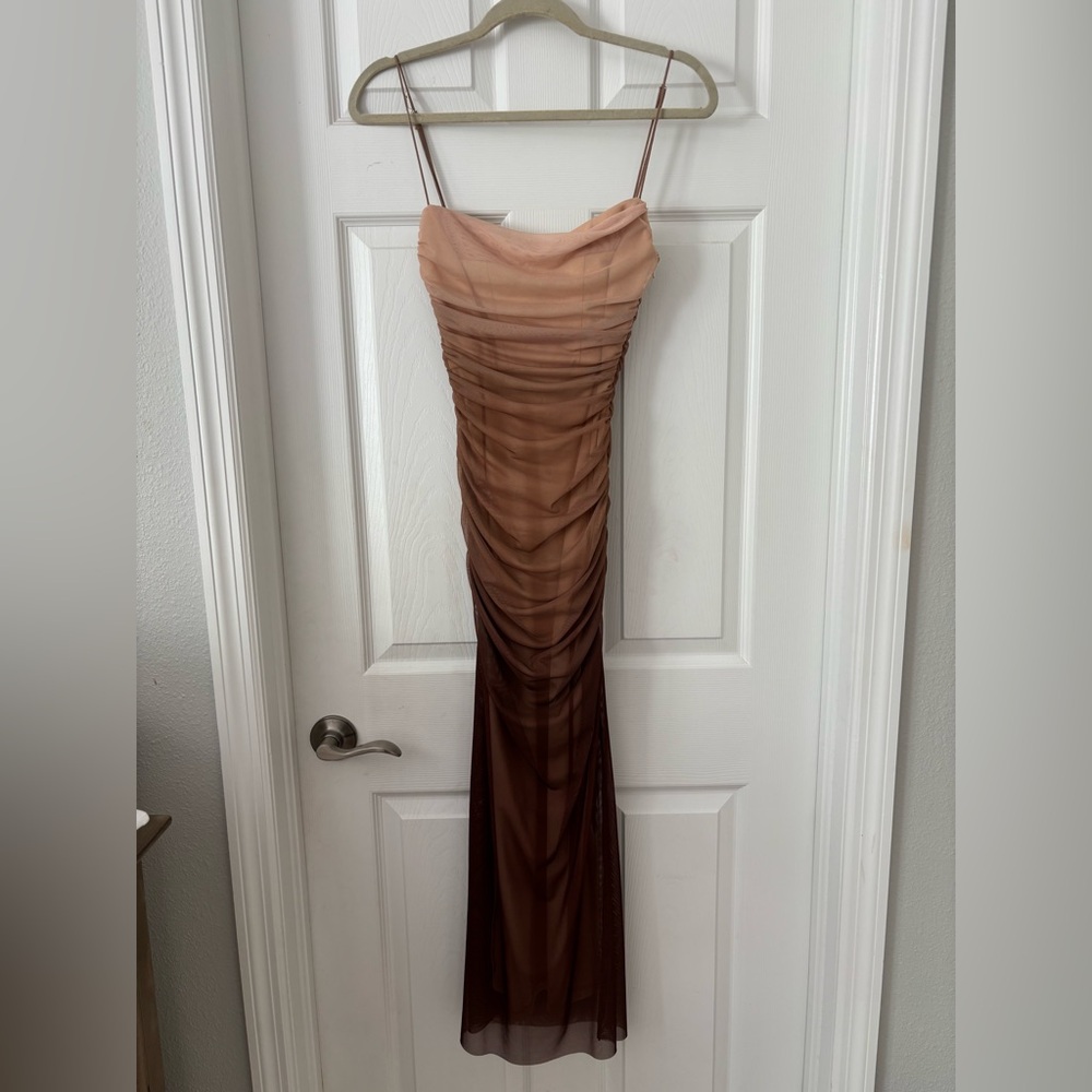 Zara PRINT DRESS WITH TULLE - Picture 5 of 6